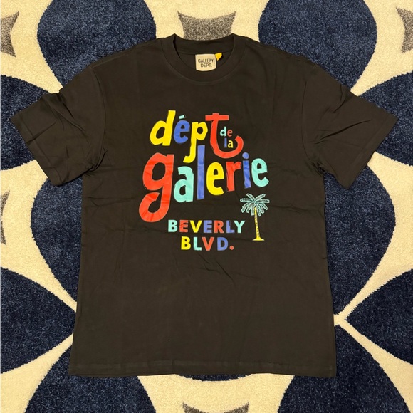 Gallery Dept Dept De La Galeri Black Tee Mens Size Large - Picture 1 of 3